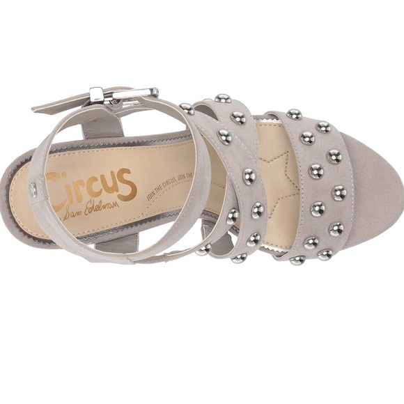 Circus by Sam Edelman Ophelia Gray  Block Heeled Sandal Size 7.5 - Picture 2 of 6